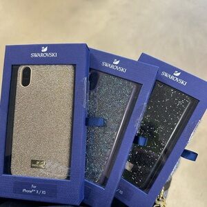Swarovski Glitter Phone Case for iPhone X/XS - Gold, Blue, Black
